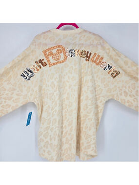 Disney Animal Kingdom Spirit Jersey Large Walt Disney World Safari Letters NWT